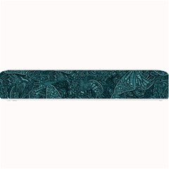 Dark Teal Butterfly Pattern Small Bar Mats by SpinnyChairDesigns