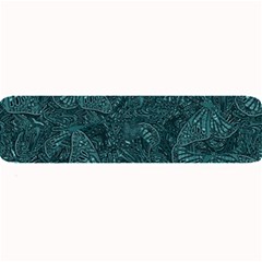 Dark Teal Butterfly Pattern Large Bar Mats by SpinnyChairDesigns