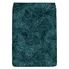 Dark Teal Butterfly Pattern Removable Flap Cover (s) by SpinnyChairDesigns