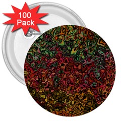 Stylish Fall Colors Camouflage 3  Buttons (100 Pack)  by SpinnyChairDesigns