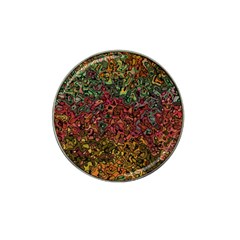 Stylish Fall Colors Camouflage Hat Clip Ball Marker by SpinnyChairDesigns