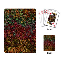 Stylish Fall Colors Camouflage Playing Cards Single Design (rectangle) by SpinnyChairDesigns