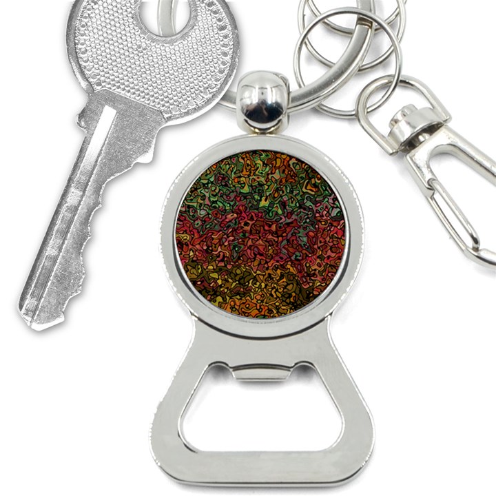 Stylish Fall Colors Camouflage Bottle Opener Key Chain