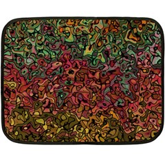 Stylish Fall Colors Camouflage Fleece Blanket (mini) by SpinnyChairDesigns