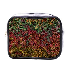 Stylish Fall Colors Camouflage Mini Toiletries Bag (one Side) by SpinnyChairDesigns