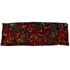 Stylish Fall Colors Camouflage Body Pillow Case (dakimakura) by SpinnyChairDesigns