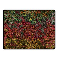 Stylish Fall Colors Camouflage Double Sided Fleece Blanket (small)  by SpinnyChairDesigns