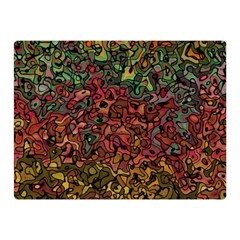 Stylish Fall Colors Camouflage Double Sided Flano Blanket (mini)  by SpinnyChairDesigns