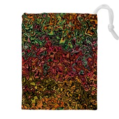 Stylish Fall Colors Camouflage Drawstring Pouch (4xl) by SpinnyChairDesigns