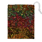 Stylish Fall Colors Camouflage Drawstring Pouch (5XL) Front