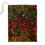 Stylish Fall Colors Camouflage Drawstring Pouch (5XL) Back