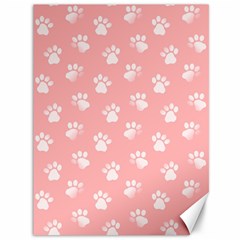 Animal Cat Dog Prints Pattern Pink White Canvas 36  X 48  by SpinnyChairDesigns