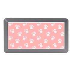 Animal Cat Dog Prints Pattern Pink White Memory Card Reader (mini) by SpinnyChairDesigns