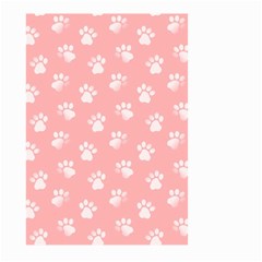 Animal Cat Dog Prints Pattern Pink White Large Garden Flag (two Sides) by SpinnyChairDesigns