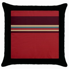 Retro Aesthetic Throw Pillow Case (black) by tmsartbazaar