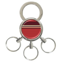 Retro Aesthetic 3-ring Key Chain by tmsartbazaar