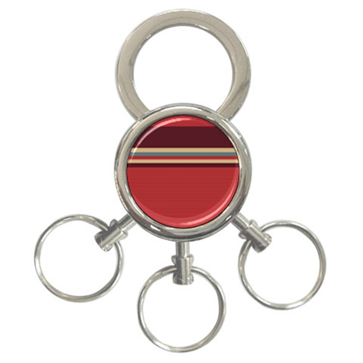 Retro Aesthetic 3-Ring Key Chain