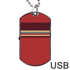 Retro Aesthetic Dog Tag Usb Flash (one Side) by tmsartbazaar