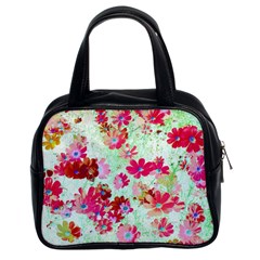  Cosmos Flowers Red Classic Handbag (two Sides) by DinkovaArt