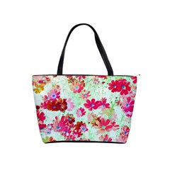  Cosmos Flowers Red Classic Shoulder Handbag by DinkovaArt