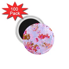 Cosmos Flowers Pink 1 75  Magnets (100 Pack)  by DinkovaArt