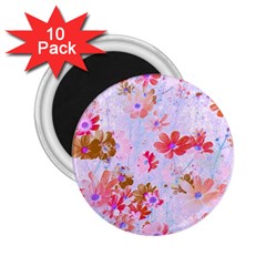 Cosmos Flowers Pink 2 25  Magnets (10 Pack)  by DinkovaArt