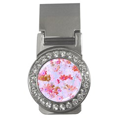 Cosmos Flowers Pink Money Clips (cz)  by DinkovaArt