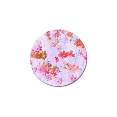 Cosmos Flowers Pink Golf Ball Marker (4 Pack) by DinkovaArt