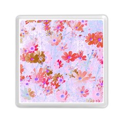 Cosmos Flowers Pink Memory Card Reader (square) by DinkovaArt