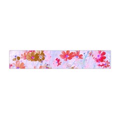 Cosmos Flowers Pink Flano Scarf (mini) by DinkovaArt