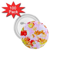 Cosmos Flowers Orange 1 75  Buttons (100 Pack)  by DinkovaArt