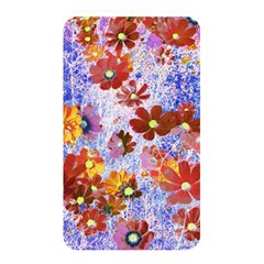 Cosmos Flowers Brown Memory Card Reader (rectangular) by DinkovaArt