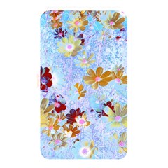 Cosmos Flowers Ligh Blue Memory Card Reader (rectangular) by DinkovaArt