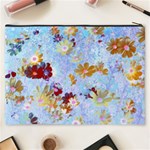 Cosmos Flowers Ligh Blue Cosmetic Bag (XXXL) Back