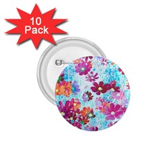 Cosmos Flowers 1.75  Buttons (10 pack)