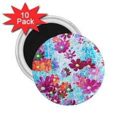 Cosmos Flowers 2 25  Magnets (10 Pack)  by DinkovaArt