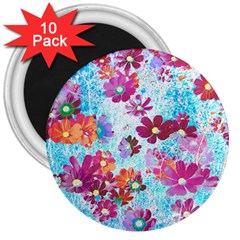 Cosmos Flowers 3  Magnets (10 pack) 