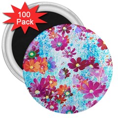 Cosmos Flowers 3  Magnets (100 pack)