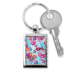 Cosmos Flowers Key Chain (Rectangle)