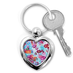 Cosmos Flowers Key Chain (Heart)