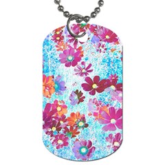 Cosmos Flowers Dog Tag (One Side)