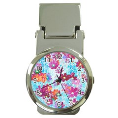 Cosmos Flowers Money Clip Watches