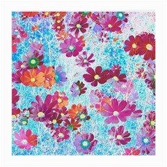 Cosmos Flowers Medium Glasses Cloth