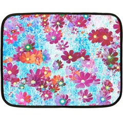 Cosmos Flowers Fleece Blanket (Mini)