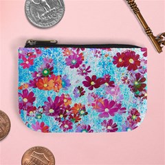 Cosmos Flowers Mini Coin Purse