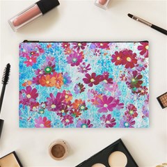 Cosmos Flowers Cosmetic Bag (Large)