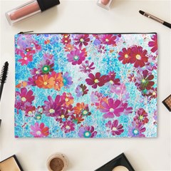 Cosmos Flowers Cosmetic Bag (XL)