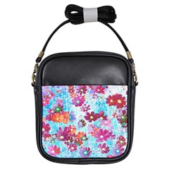 Cosmos Flowers Girls Sling Bag