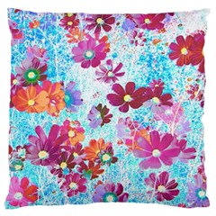 Cosmos Flowers Large Cushion Case (One Side)