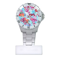 Cosmos Flowers Plastic Nurses Watch